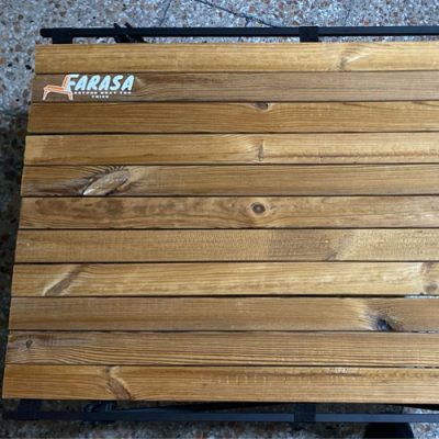 میز استراکچر با روییه چوب ترموود